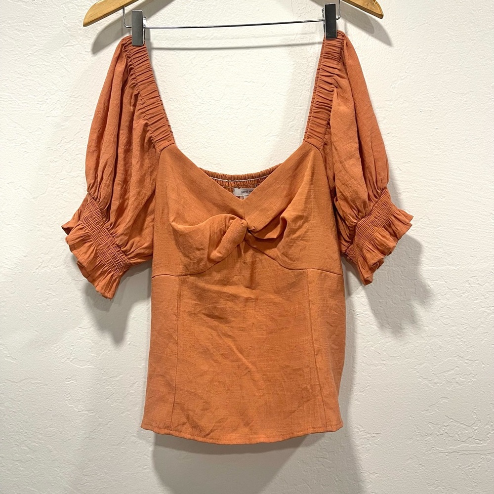 Nine West Cottagecore Peasant Blouse